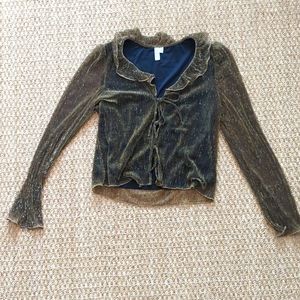 Other stories metallic top